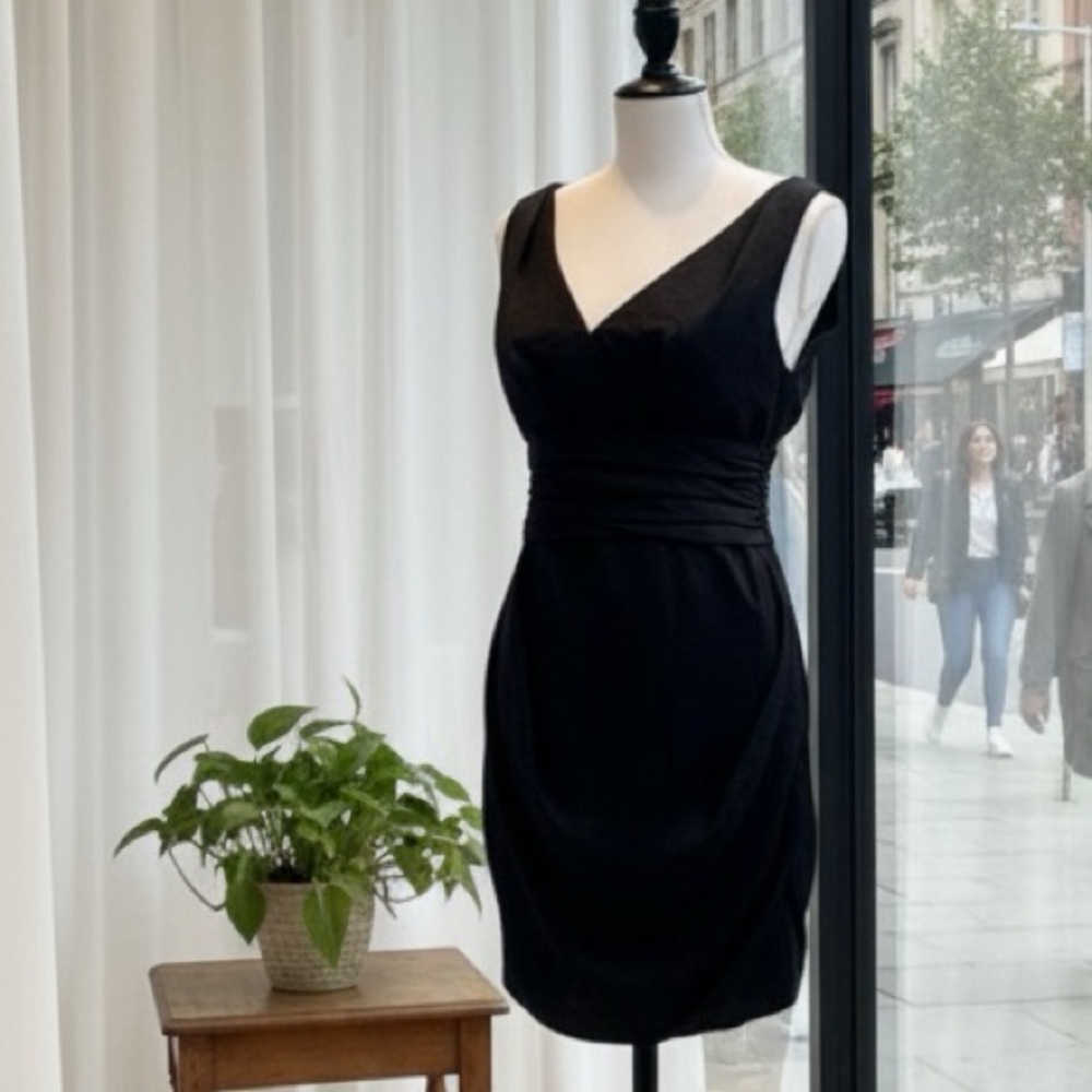 🖤 Yoana Baraschi NY Silky Black Party Dress